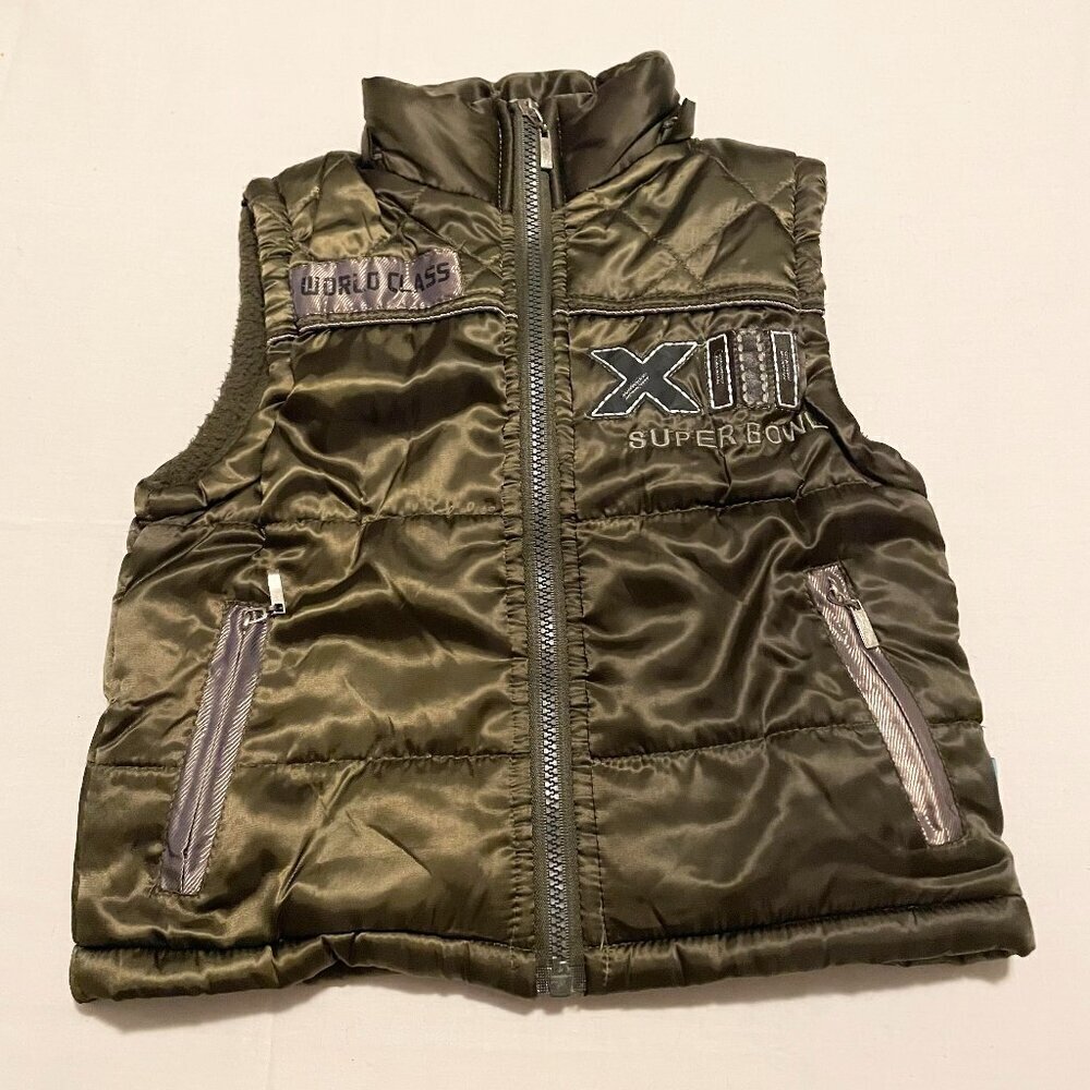 OK Yo Yos Kids Boys Small Vest Superbowl Zip Up